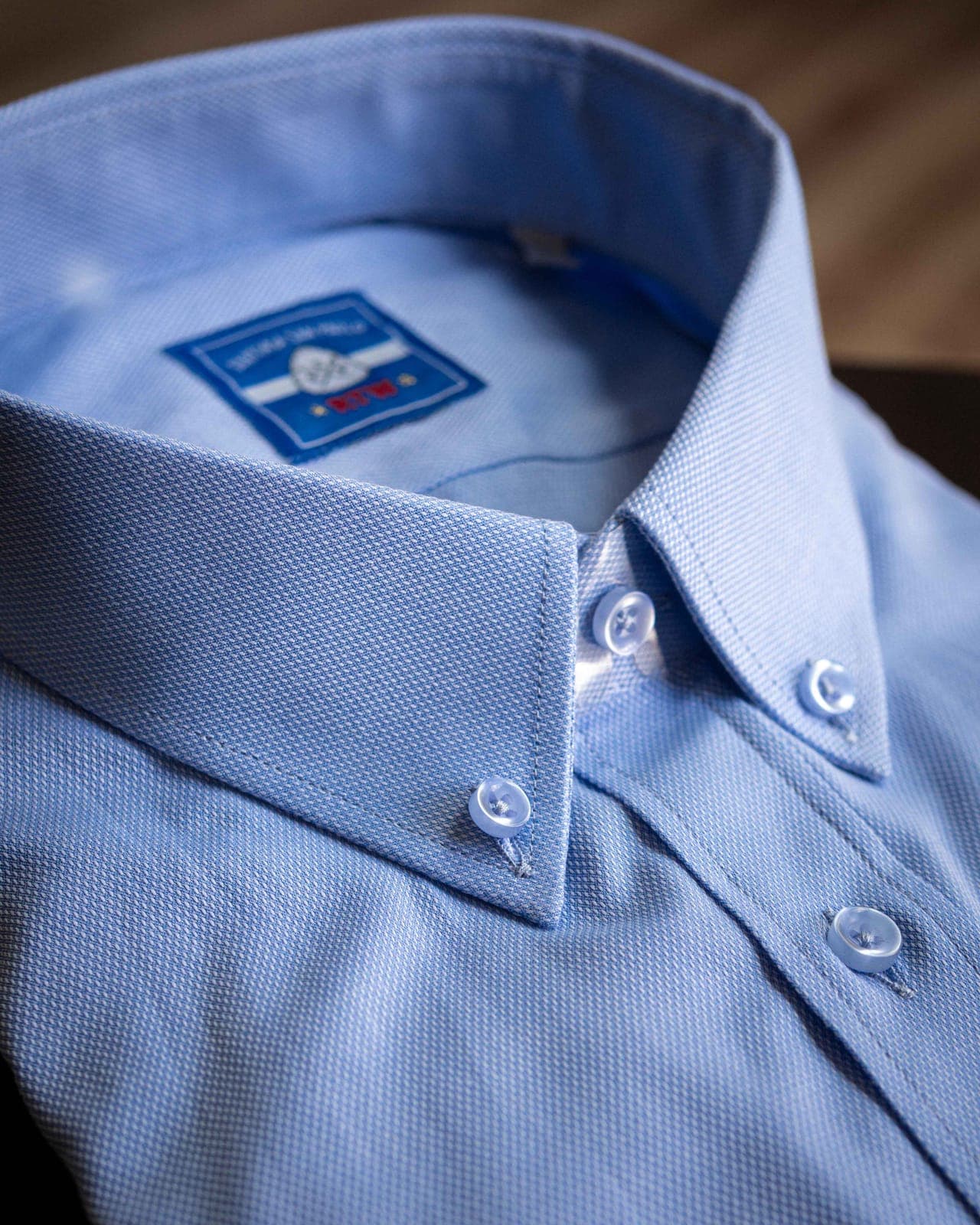 Camisa Oxford Button-Down Azul